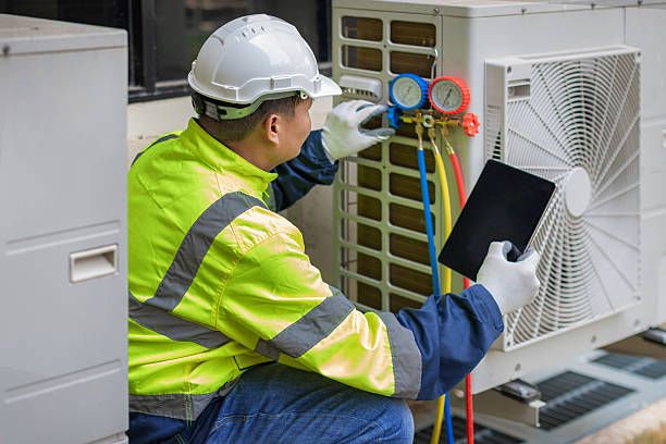 Professional Hvac Maintenance technician working in Hilltown, PA